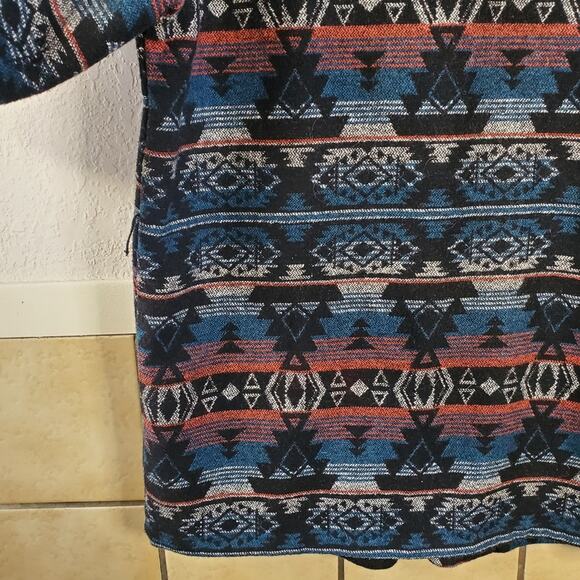 Ecote single snap front southwestern knit coat/chore coat Size Medium - Picture 8 of 11